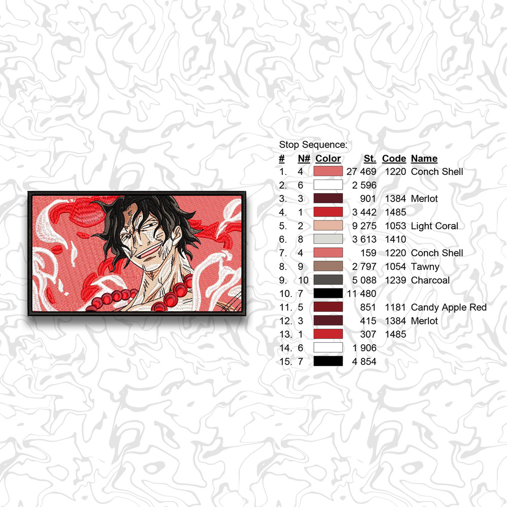 Premium Anime Embroidery Designs Instant Download Digital Design For Machines 6 1