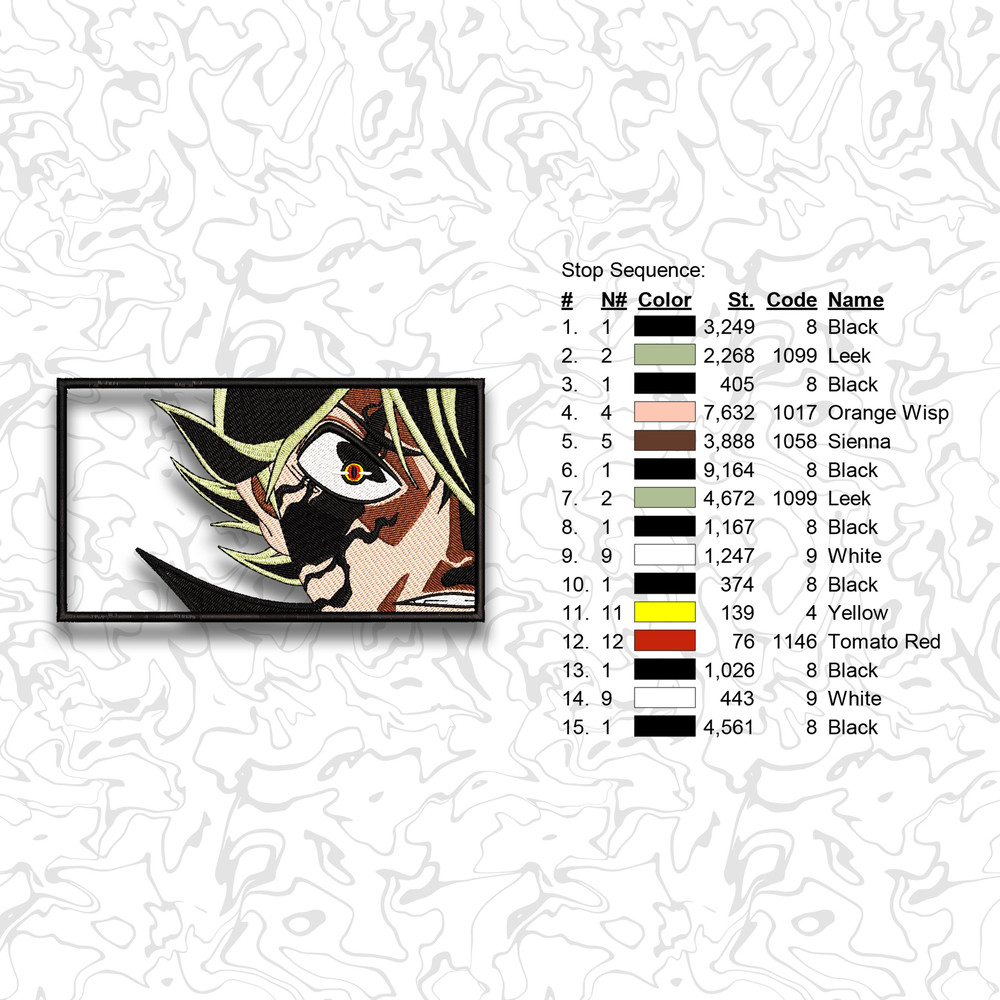 Premium Anime Embroidery Designs Instant Download Digital Design For Machines 13 1