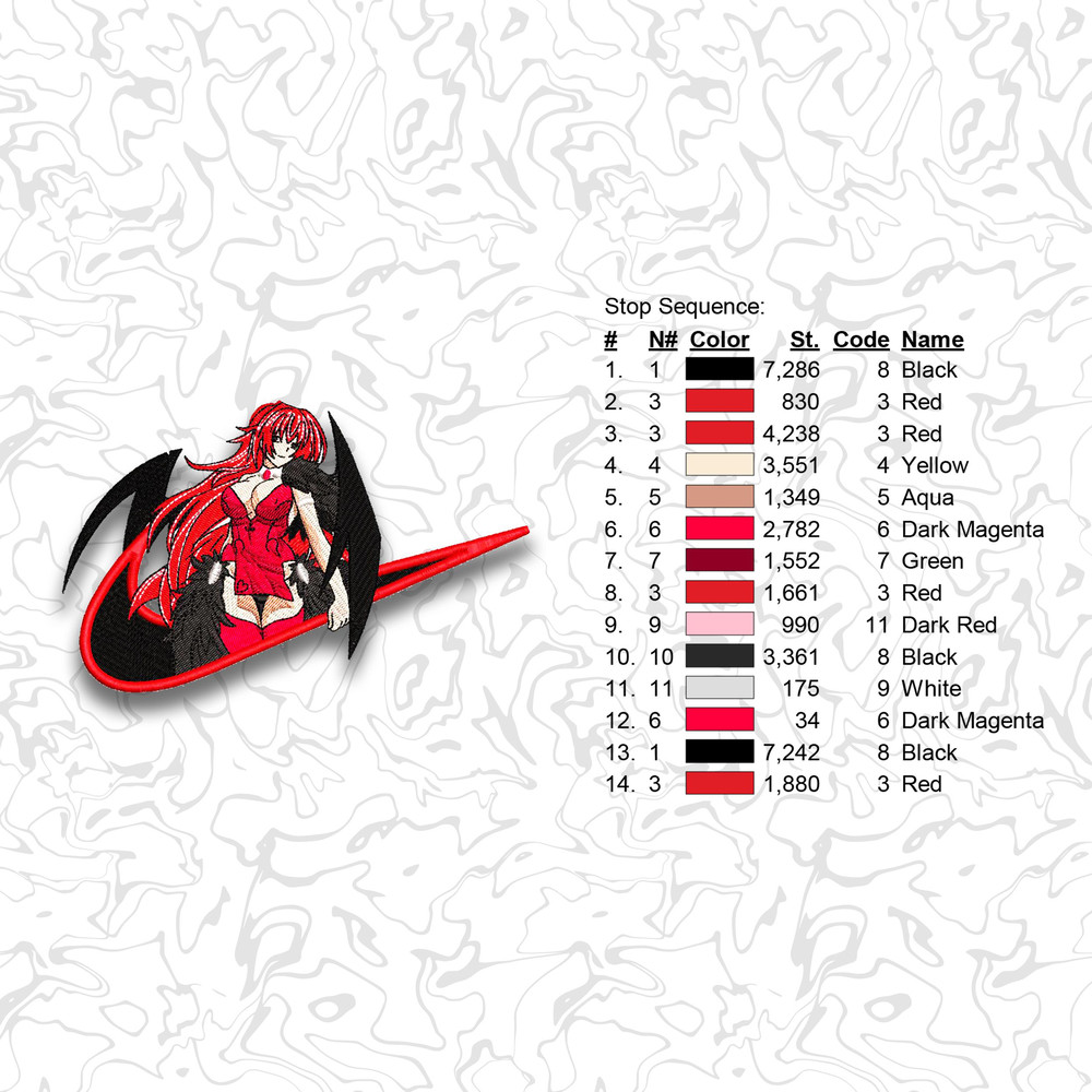 Premium Anime Embroidery Designs Instant Download Digital Design For Machines 14 1