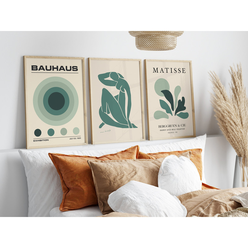 matisse set of 3 in sage green, 3 piece wall art, sage green bauhaus prints, beautify your space with 3-Piece wall print sets.jpg