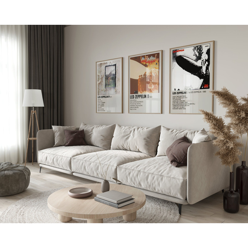 Led Zeppelin Set of 3 Posters, Led Zeppelin Poster, Coda, Train, Physical Graffiti, Presence, Remastered, Deluxe, Music Print, Home Decor.jpg