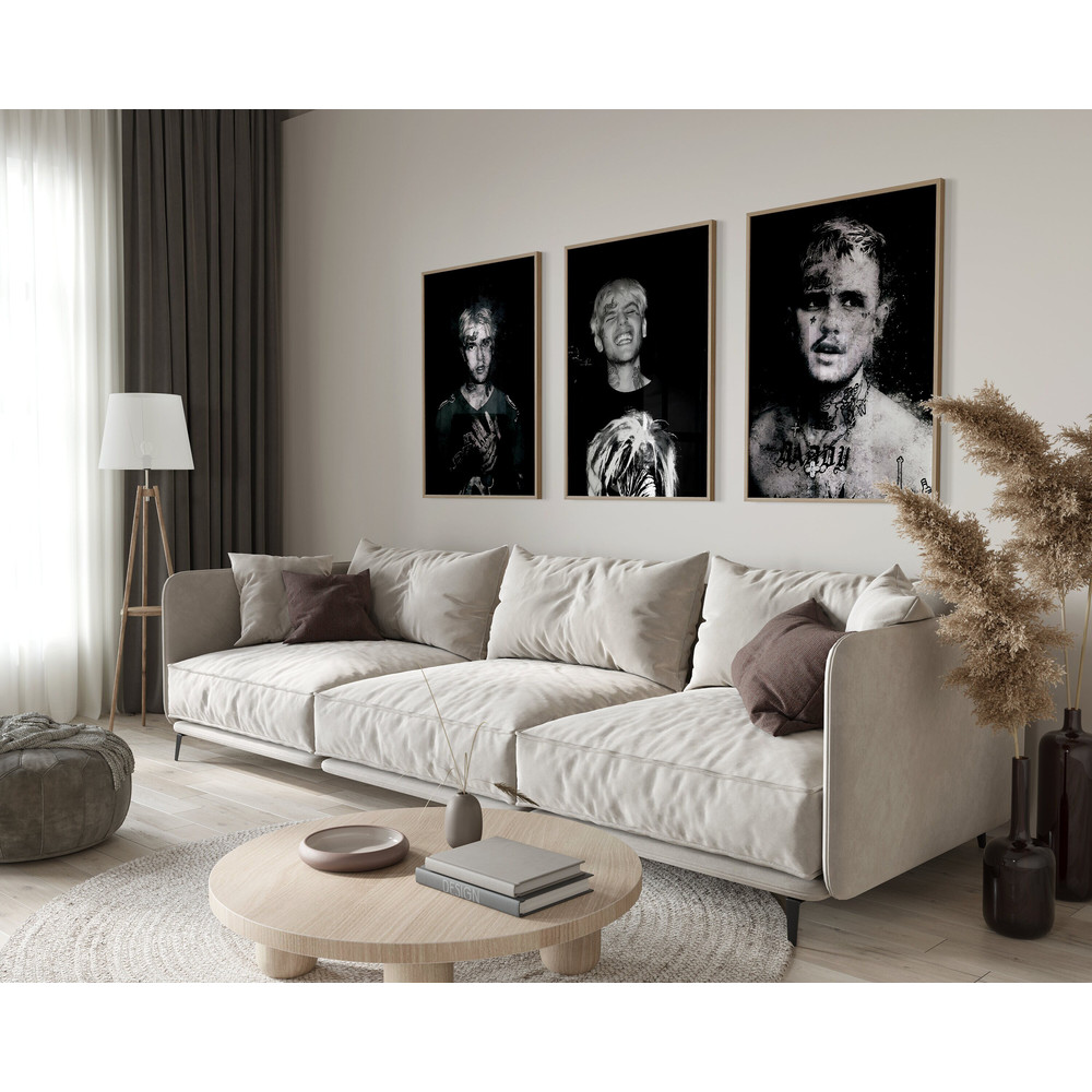 Lil Peep Set of 3 Posters, Crybaby Album Cover, Lil Peep Graphic Poster, Come Over When You're Sober, Hellboy, Wall Art, Album Cover Poster.jpg