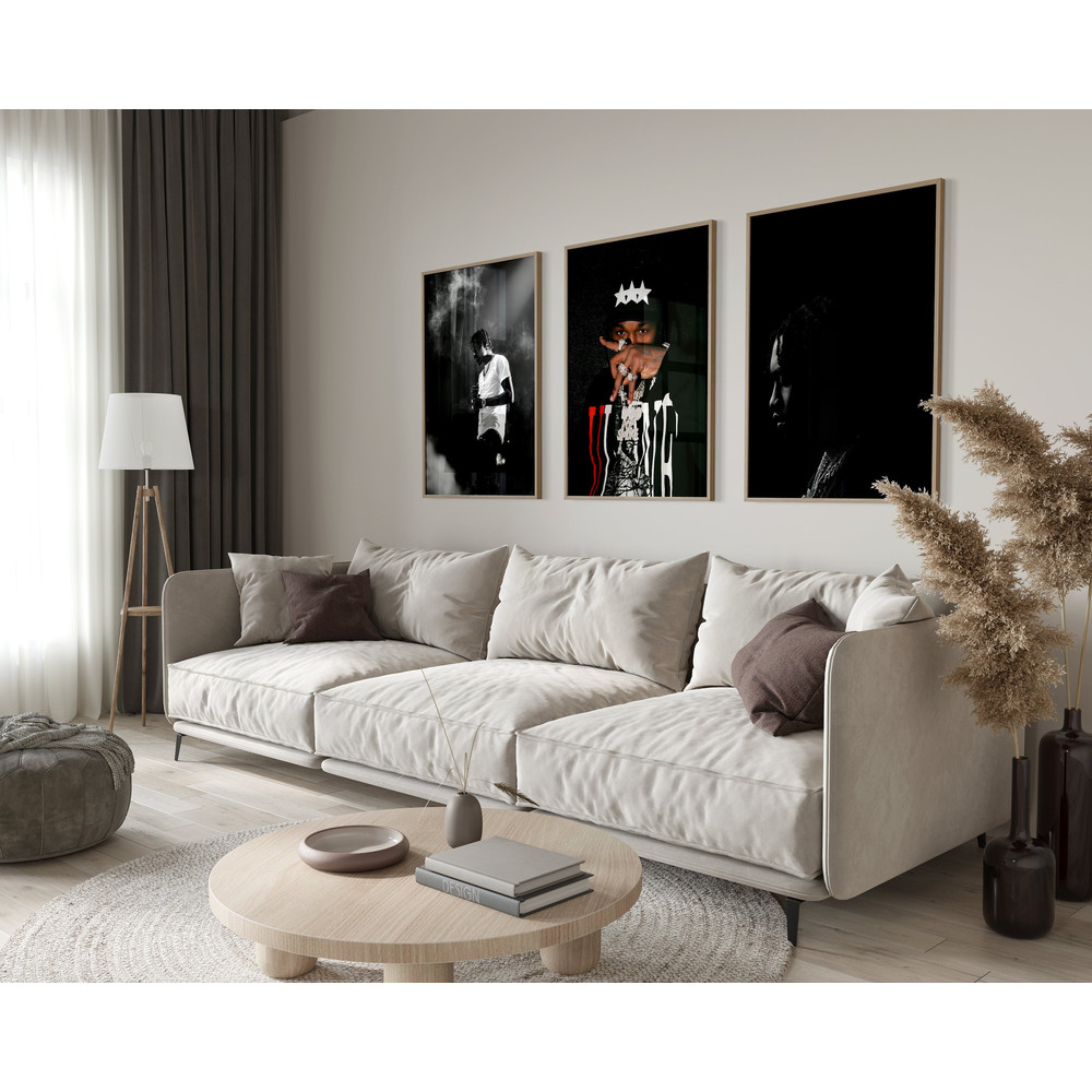 Lil Tjay Set of 3 Posters, Lil Tjay Poster, 222, Destined 2 Win, True 2 Myself, Project Walls, State of Emergency, Hip Hop Wall Art, Hype-1.jpg