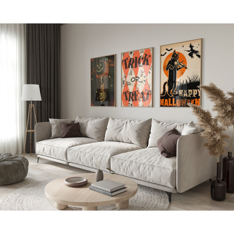 Halloween Set of 3 Posters, Halloween Poster, Cute Poster, Festive Poster, Party Poster, Poster for Wall, Dorm, Apartment, Home, Room Decor-1.jpg