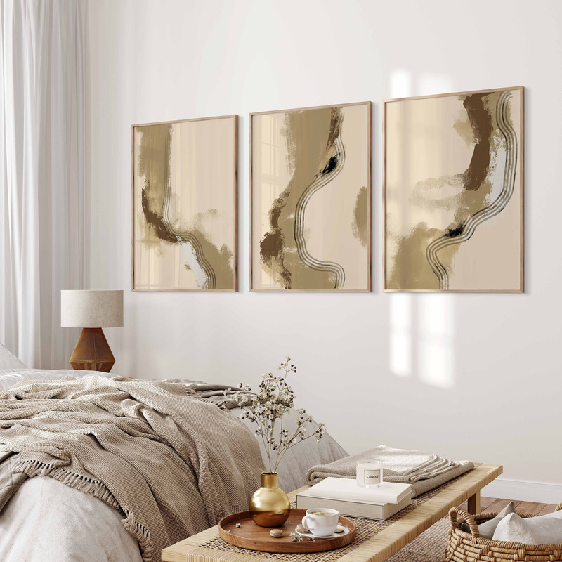 Modern Neutral Abstract Gallery Wall Art Set of 3 Black Neutral Nordic Prints Abstract Art Brush Strokes Modern Abstract Art Printable.jpg
