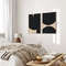Set of 2 Prints, Bedroom Wall Art, Black and Beige Wall Art, Tan Prints, Abstract Poster Set, Living Room Art, Modern Decor Minimalist.jpg
