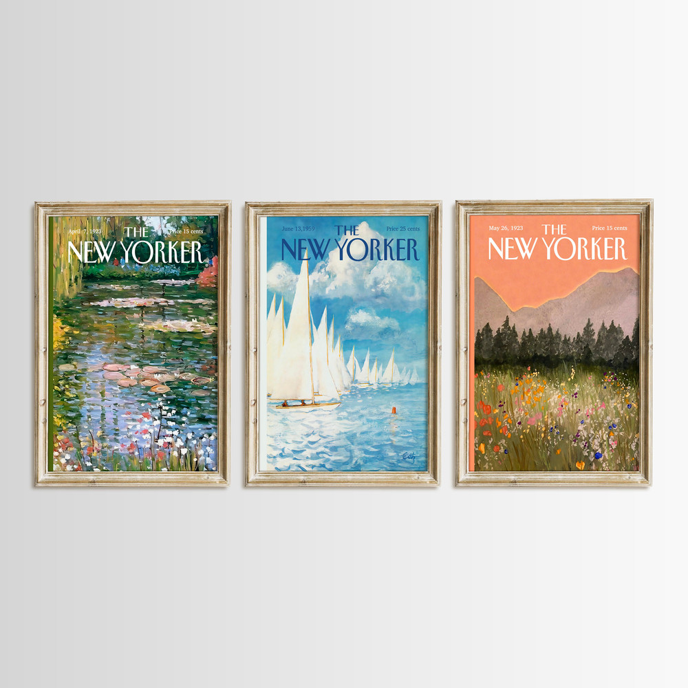 New Yorker Posters Set Of Three, New Yorker Prints, PRINTABLE Digital Download, New Yorker Posters, New Yorker Vintage Paintings Art, NW3-12.jpg