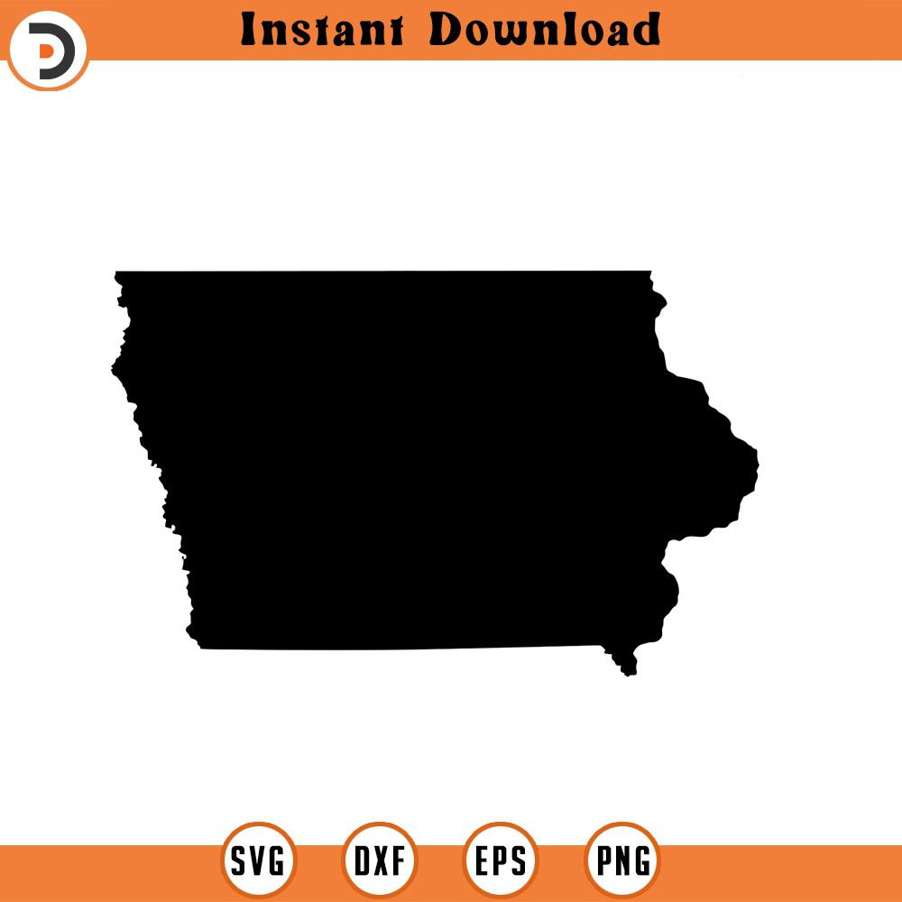SVG293-Iowa SVG, State svg, United States, Shape, svg, png, dxf, jpeg, Digital Download, Cricut, Silhouette.jpg