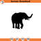 SVG1252-Elephant SVG, Cute baby elephant SVG, Cut File for Cricut, Silhouette, Digital clipart, vector graphics.jpg