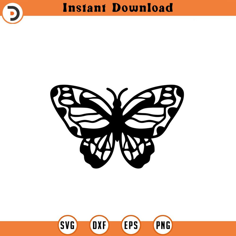 SVG207-Butterfly svg, Insect SVG, svg, png, dxf, jpeg, Digital Download, Cut File, Cricut, Silhouette.jpg
