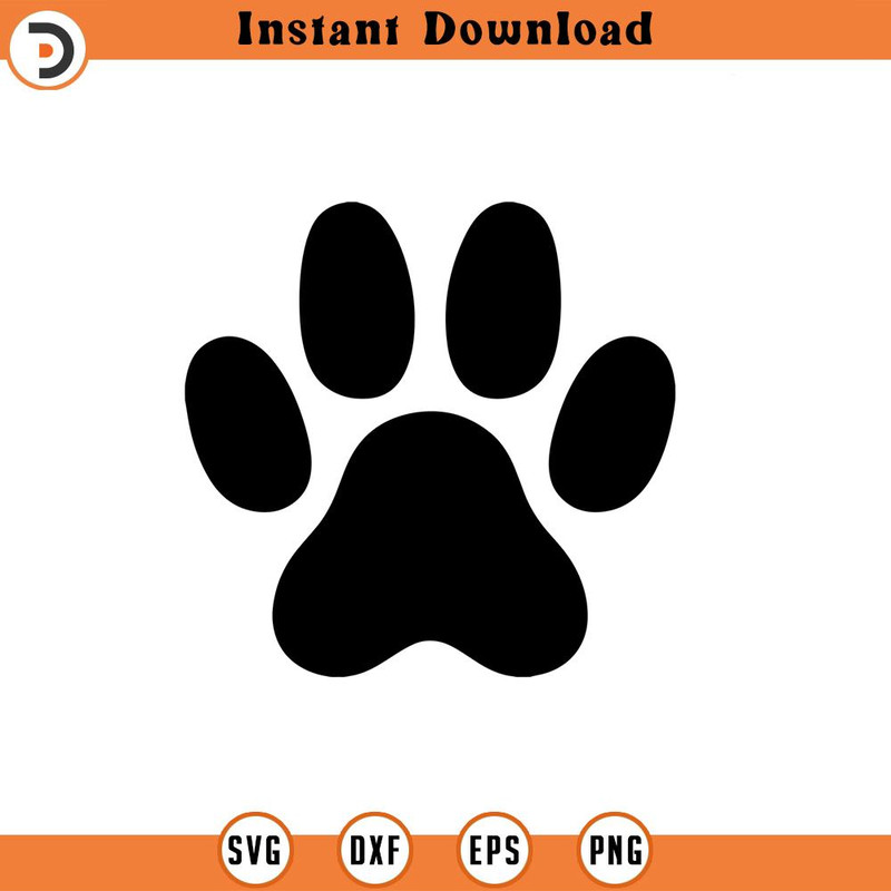 SVG387-Paw Print svg, Animal SVG, svg, png, dxf, jpeg, Digital Download, Cut File, Cricut, Silhouette.jpg