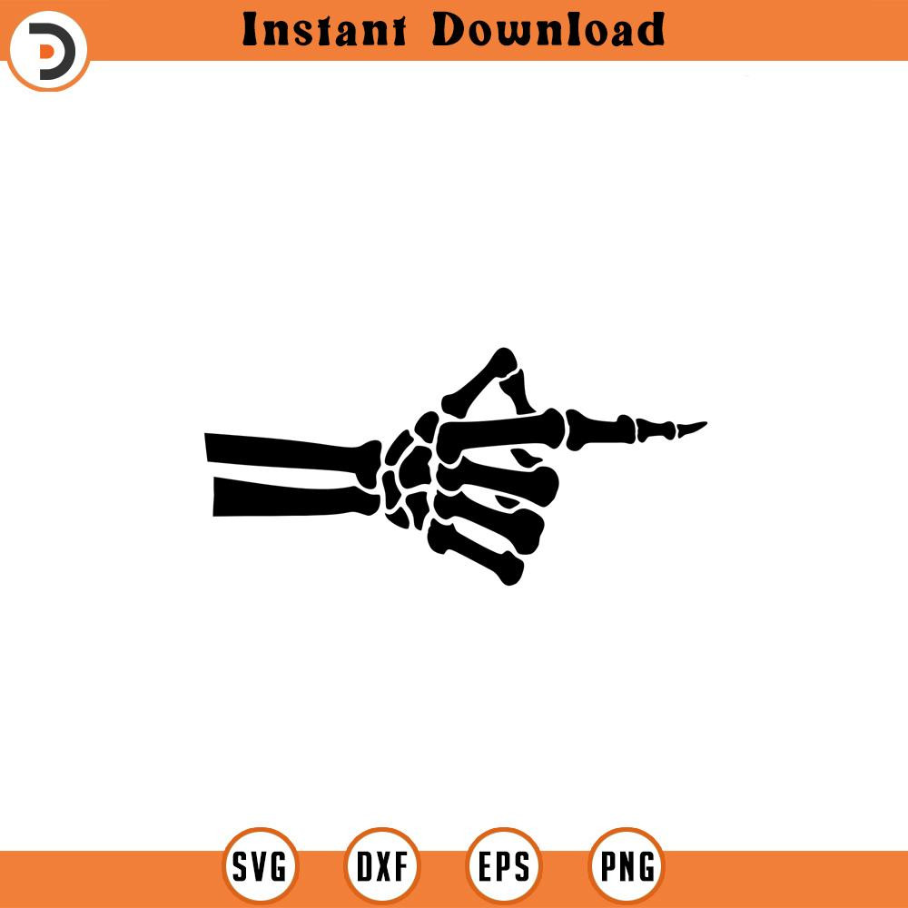 SVG392-Pointing Skeleton svg, Skeleton Hand SVG, svg, png, dxf, jpeg, Digital Download, Cricut, Silhouette.jpg