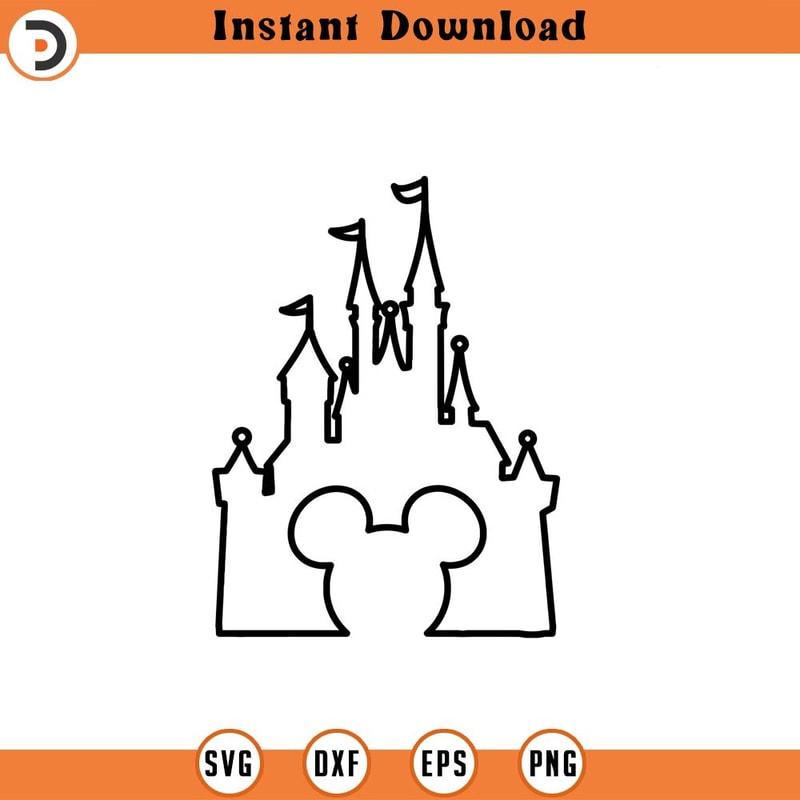 SVG213-Castle svg, Mouse svg, png, dxf, jpeg, Digital Download, Cut File, Cricut, Silhouette.jpg
