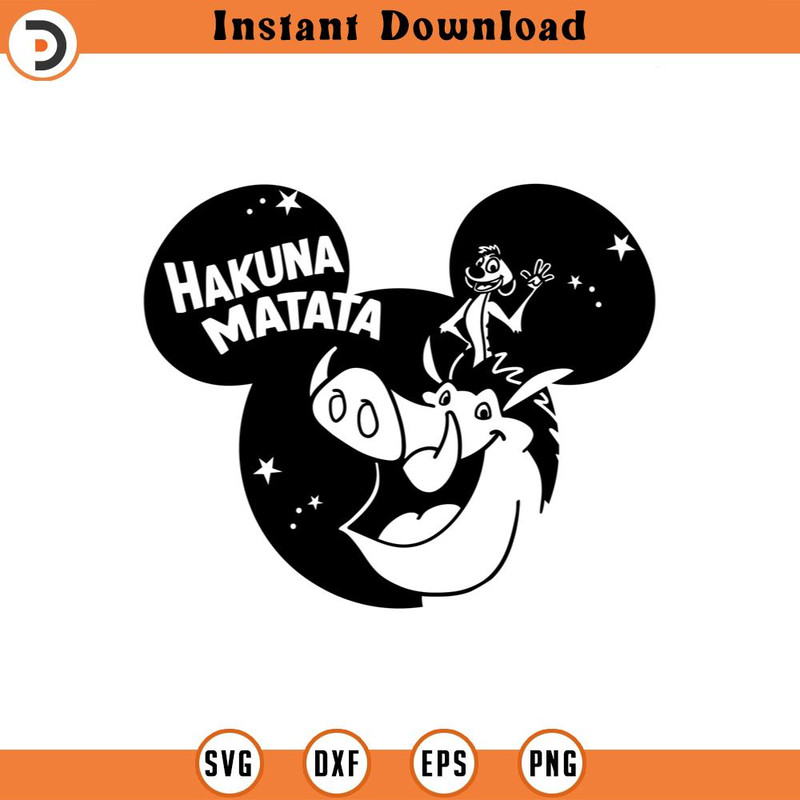 SVG4523-Hakuna matata SVG timon pumba lion king png dxf clipart , cut file outline silhouette.jpg