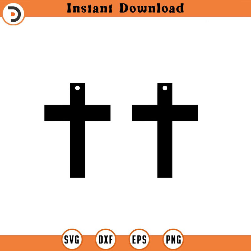 SVG230-Cross Earring svg, Earrings SVG, svg, png, dxf, jpeg, Digital Download, Cut File, Cricut, Silhouette.jpg