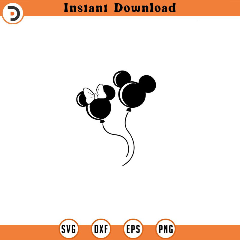 SVG68-Mickey Minnie Balloon instant download digital file svg, png, eps, jpg, and dxf clip art for cricut silhouette and other cutting softwareSideGraphics.jpg