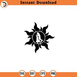 rapunzel instant download digital file svg, png, eps, jpg, and dxf clip art for cricut silhouette and other cutting soft