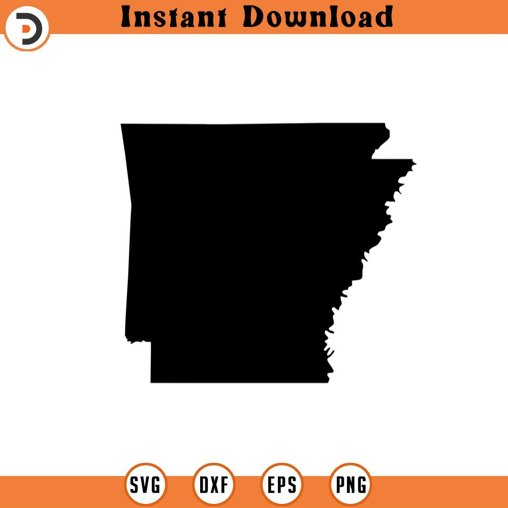 SVG191-Arkansas SVG, State svg, United States, Shape, svg, png, dxf, jpeg, Digital Download, Cut File, Cricut, Silhouette.jpg