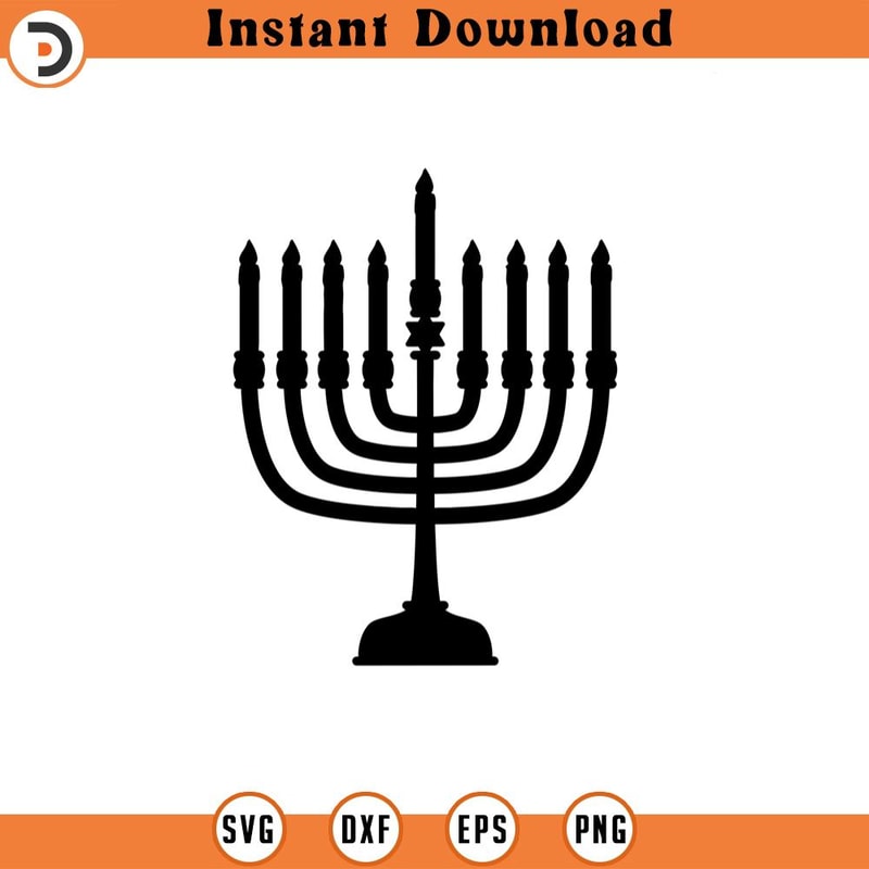 SVG314-Menorah svg, Hanukkah SVG, Holiday SVG, svg, png, dxf, jpeg, Digital Download, Cut File, Cricut, Silhouette.jpg