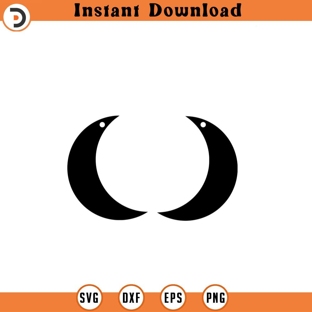 SVG326-Moon Earring svg, Earrings SVG, svg, png, dxf, jpeg, Digital Download, Cut File, Cricut, Silhouette.jpg