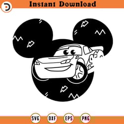 cars svg lightning mcqueen svg png clipart dxf clipart, cut file outline silhouette