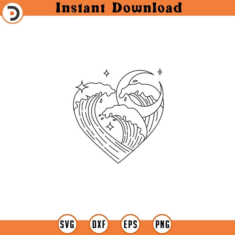 SVG3445- Ocean and moon svg, ocean svg, Life is Better SVG, Beach SVG, Palm Trees Svg, Cricut Svg, quote Dxf, Png, Eps.jpg