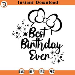 best birthday ever svg minnie mouse birthday
