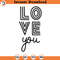 SVG3532- love you svg love Svg Self Love Svg Heart SVG Sketch Handdrawn clipart Name Frame svg Cut Files Cricut Silhouette.jpg