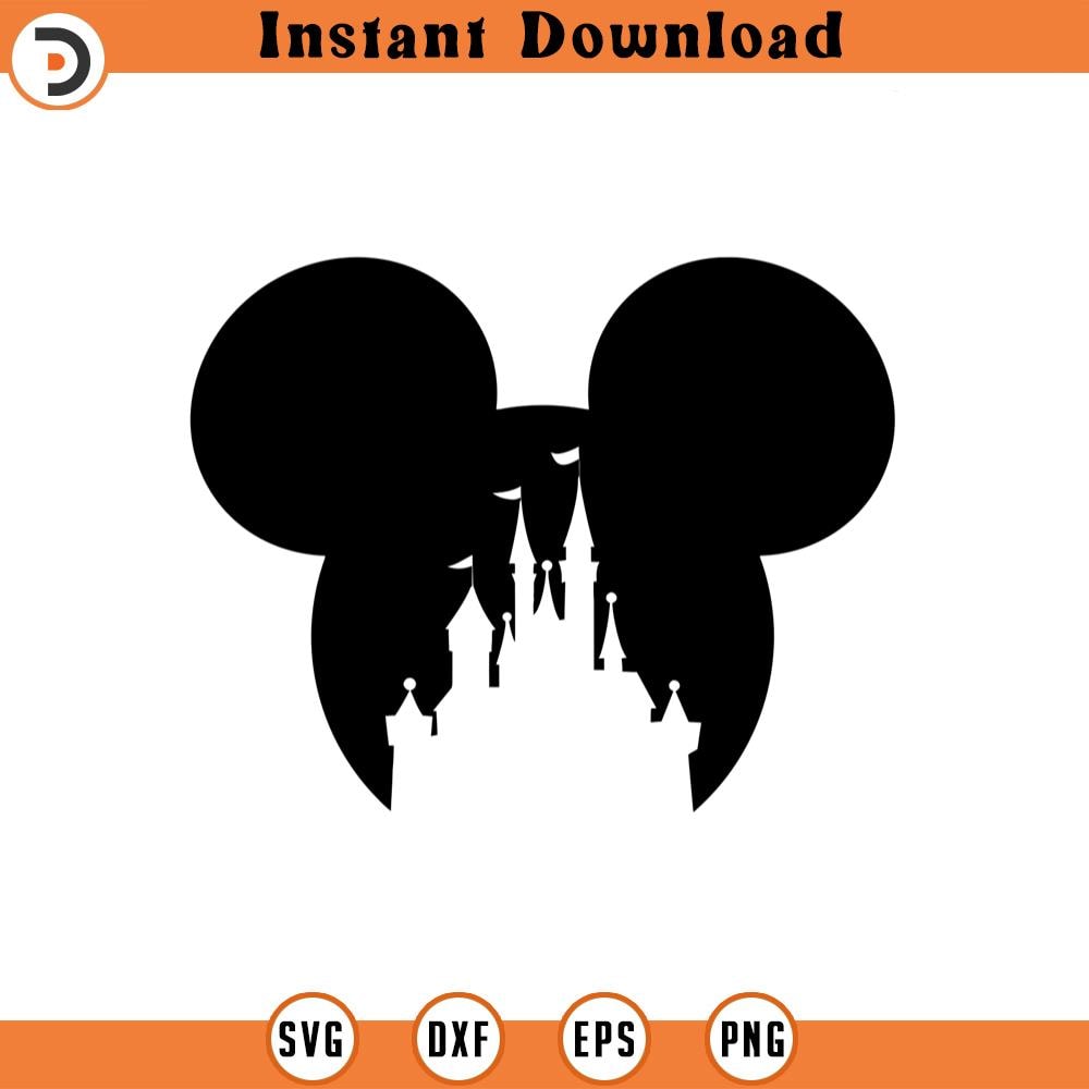 SVG363-Mouse svg, Mouse Ear, Castle, Florida Castle, svg, png, dxf, jpeg, Digital Download, Cut File, Cricut, Silhouette.jpg