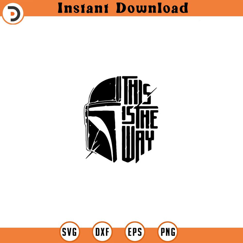 SVG125-This is the Way instant download digital file svg, png, eps, jpg, and dxf clip art for cricut silhouette.jpg