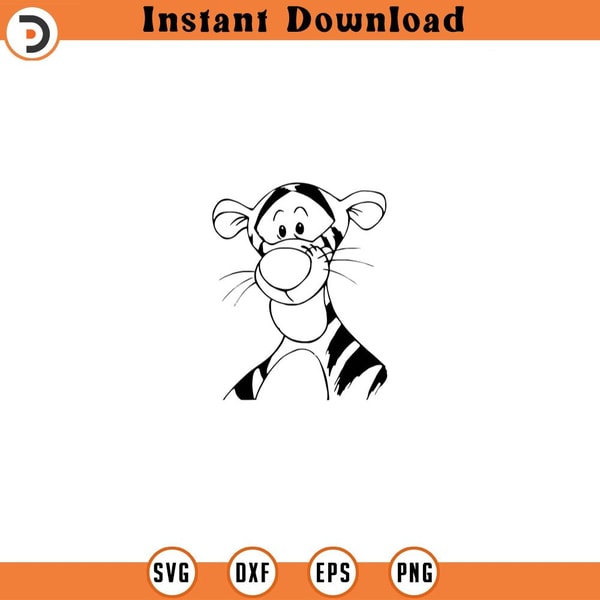 Tigger Rabbit Vector Tigger instant download digital file svg, png, eps, jpg, and | Inspire ...