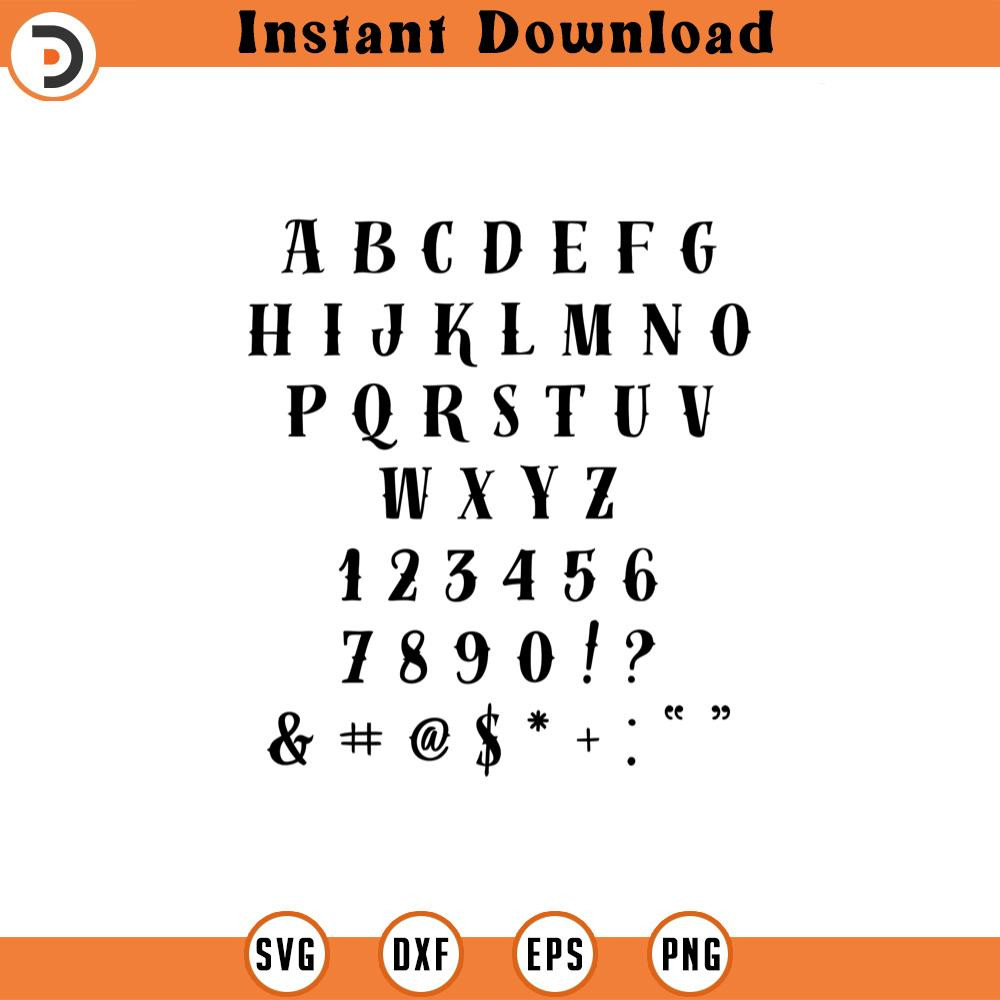 SVG425-Sailor Font SVG, svg, png, dxf, jpeg, Digital Download, Cut File, Cricut, Silhouette.jpg