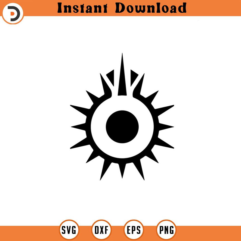 SVG487-Black Sun Symbol SVG, Star Wars Svg, Dark Side Svg, Vinyl Cut File, Svg, Pdf, Jpg, Png, Ai Printable Design File.jpg