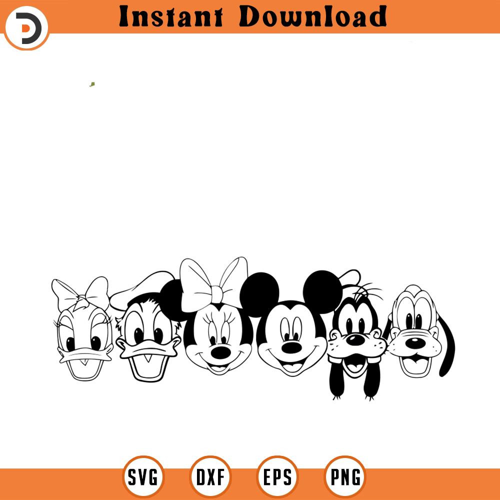 SVG4277-Mickey and Friends Svg, Png, Dxf, Eps, Cutting machines, Print, Sublimation.jpg