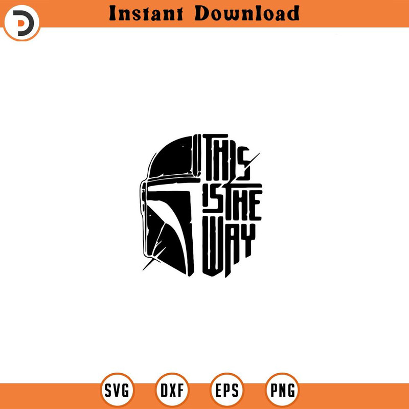 SVG125-This is the Way instant download digital file svg, png, eps, jpg, and dxf clip art for cricut silhouette.jpg