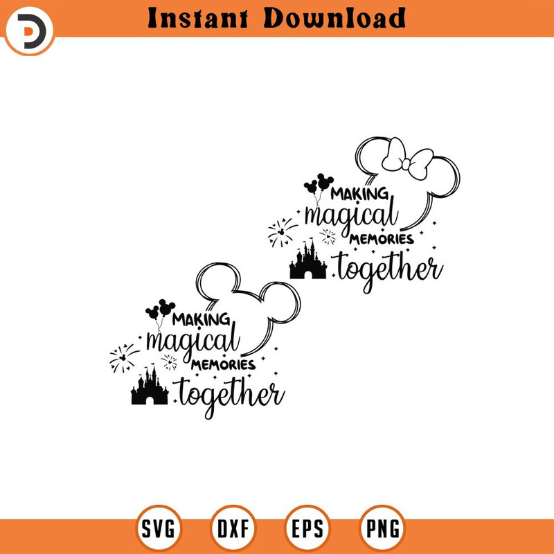 SVG163-Bundle Family Vacation SVG, Making Magical Memories Together SVG, Family Trip SVG, Magical Kingdom SVG, Vacay Mode 2023, SVG Files For Cut.jpg