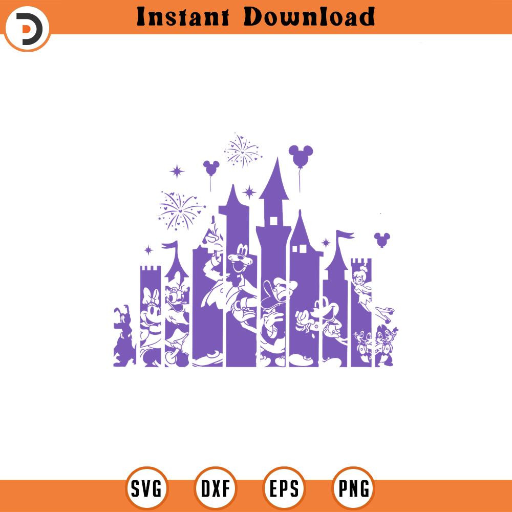 SVG181-2024 Family Trip Png, 100 Years of Wonder Png, Family Vacation Png, Magical Castle Png, Mouse and Friends Png, Sublimation For Png File.jpg