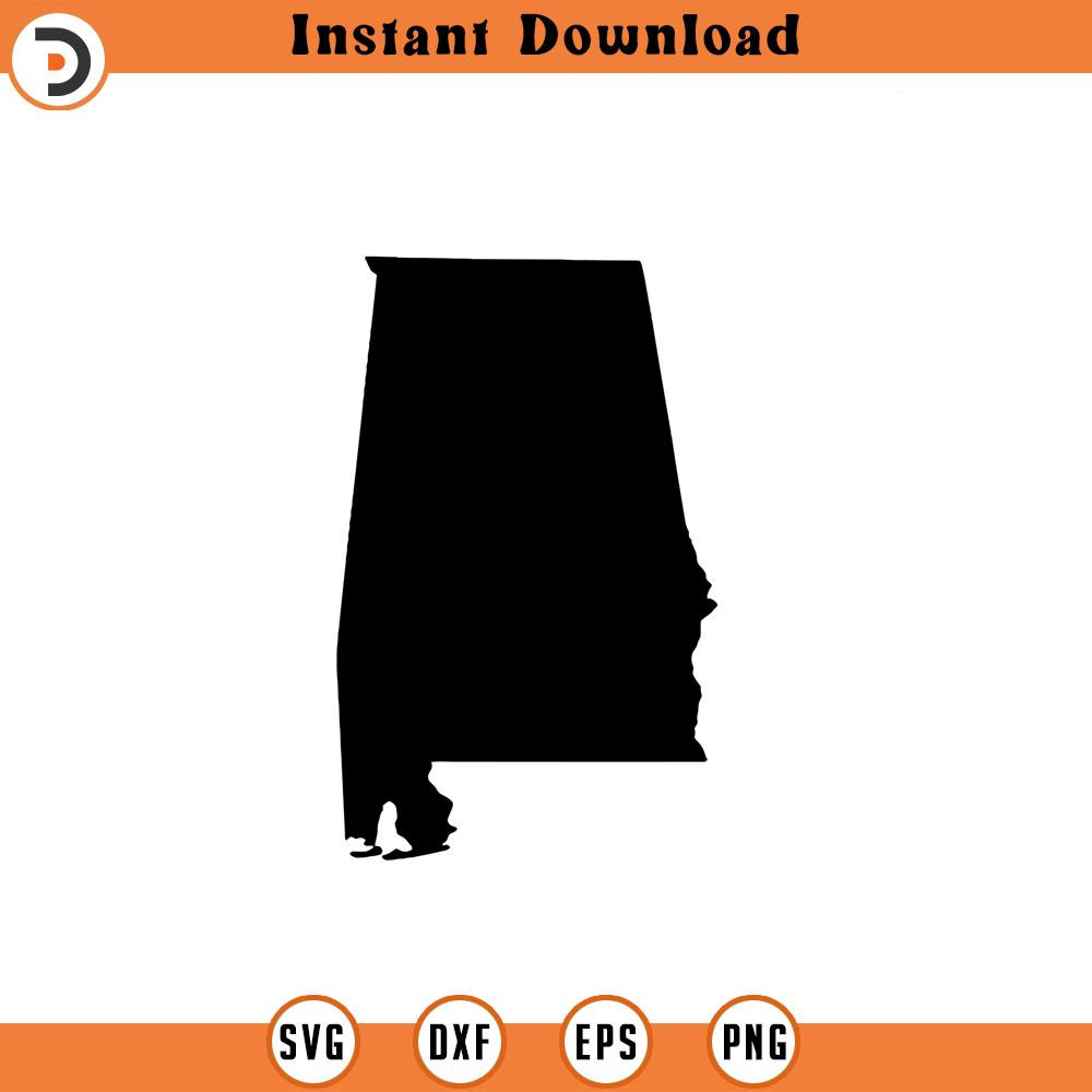 SVG184-Alabama SVG, State svg, United States, Shape, svg, png, dxf, jpeg, Digital Download, Cut File, Cricut, Silhouette.jpg