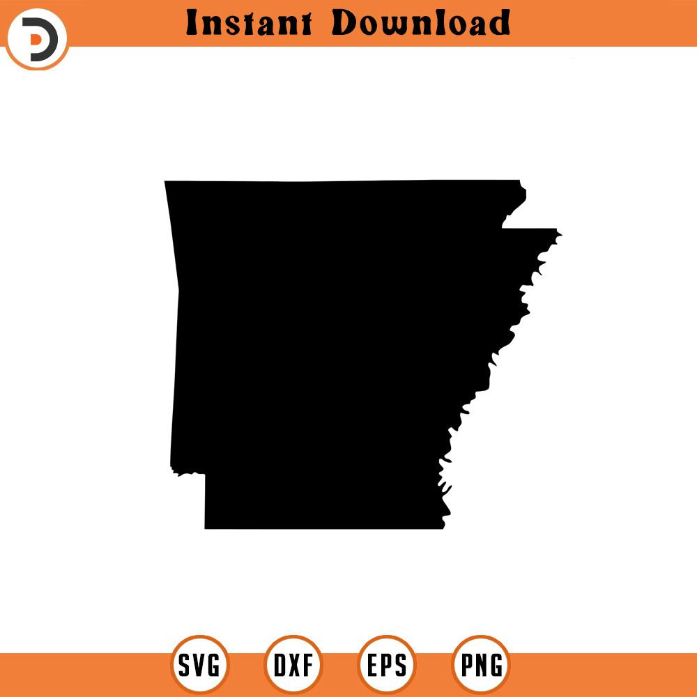 SVG191-Arkansas SVG, State svg, United States, Shape, svg, png, dxf, jpeg, Digital Download, Cut File, Cricut, Silhouette.jpg