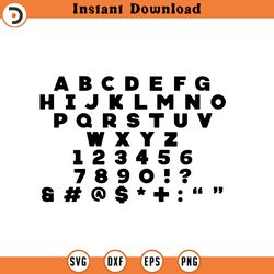 blocky font svg, svg, png, dxf, jpeg, digital download, cut file, cricut, silhouette 1