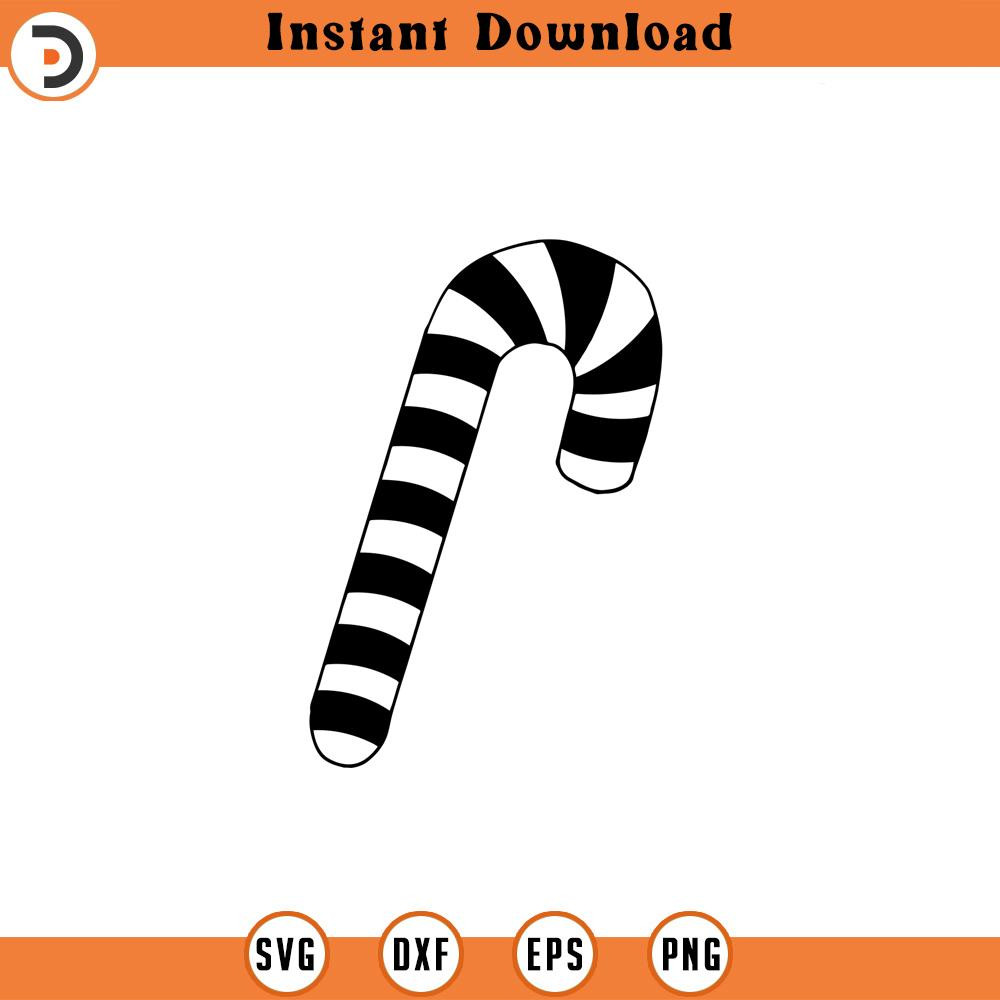 SVG210-Candy Cane svg, Holiday SVG, svg, png, dxf, jpeg, Digital Download, Cut File, Cricut, Silhouette.jpg