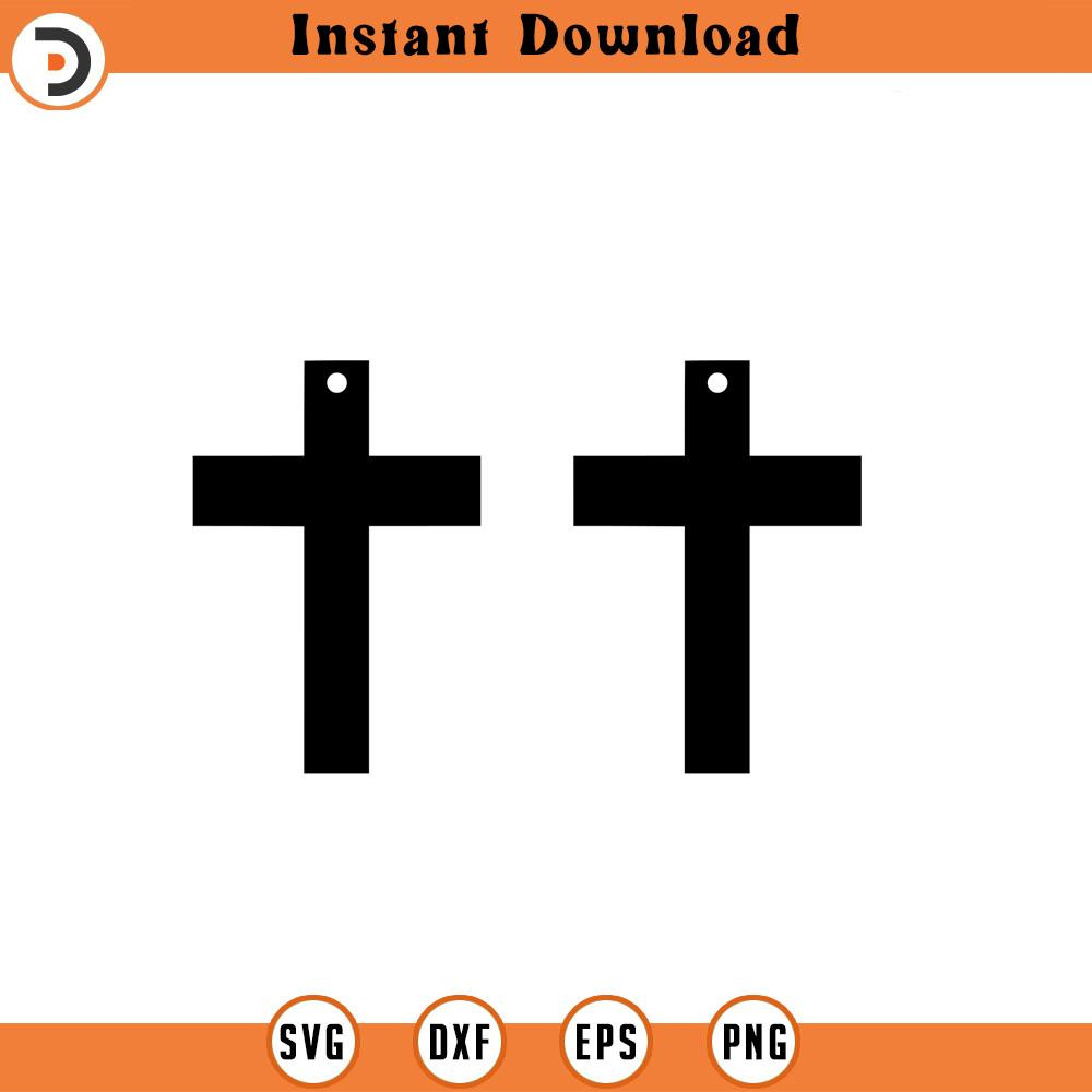 SVG230-Cross Earring svg, Earrings SVG, svg, png, dxf, jpeg, Digital Download, Cut File, Cricut, Silhouette.jpg