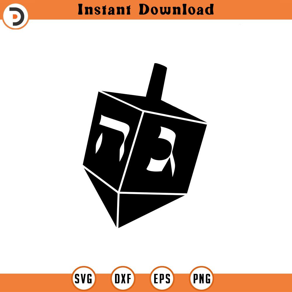 SVG248-Dreidel svg, Hanukkah SVG, Holiday SVG, svg, png, dxf, jpeg, Digital Download, Cut File, Cricut, Silhouette.jpg