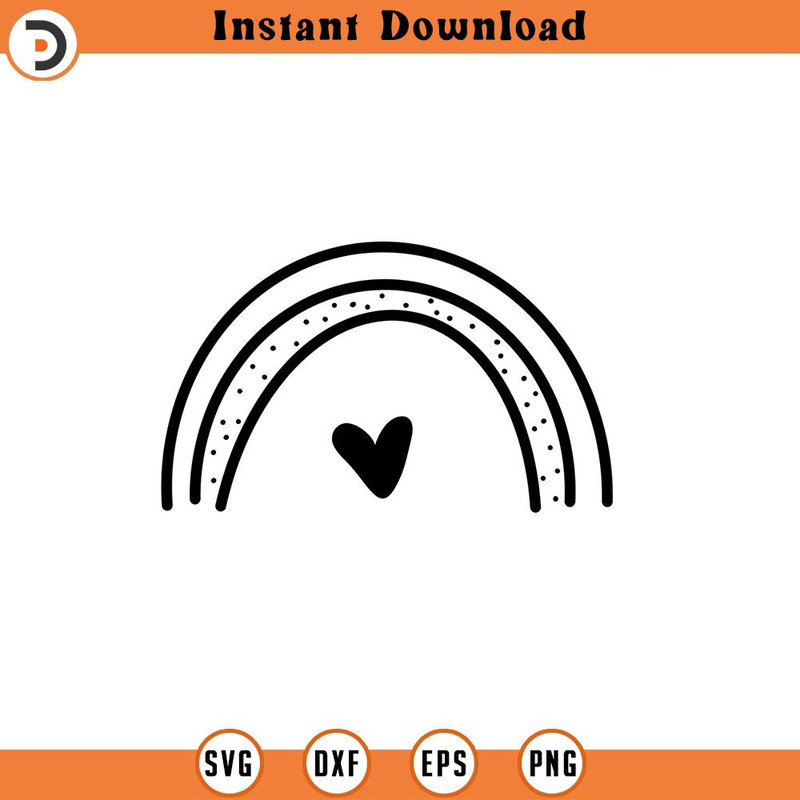 SVG409-Rainbow SVG, Drawn rainbow svg, png, dxf, jpeg, Digital Download, Cut File, Cricut, Silhouette.jpg