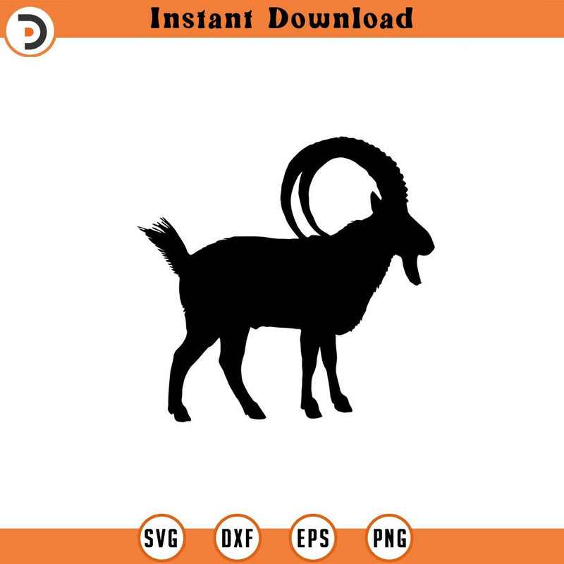 SVG410-Ram svg, Animal SVG, svg, png, dxf, jpeg, Digital Download, Cut File, Cricut, Silhouette.jpg