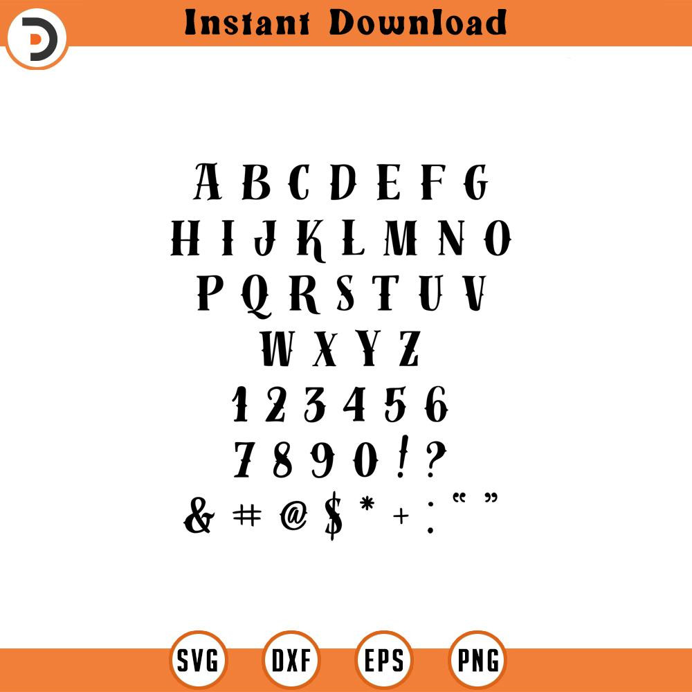 SVG425-Sailor Font SVG, svg, png, dxf, jpeg, Digital Download, Cut File, Cricut, Silhouette.jpg