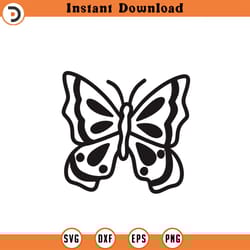 butterfly svg, butterfly silhouette, monarch butterfly, butterfly clipart, cricut cutfile 1