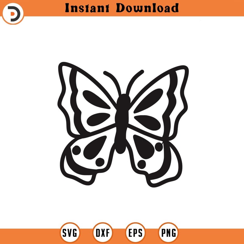 SVG1166-Butterfly SVG, Butterfly Silhouette, Monarch Butterfly, Butterfly, Butterfly Clipart, Beautiful Svg, Cricut Cutfile.jpg