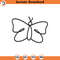 SVG1167-Butterfly SVG, Layered Butterfly svg, Butterfly doodle svg, Minimalist design svg, modern minimalist svg, Cut Files for Cricut, Silhouette.jpg