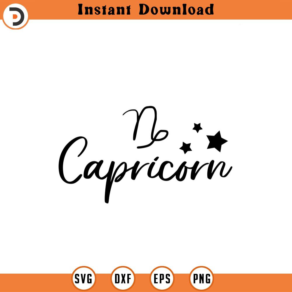 SVG1175-Capricorn SVG, Zodiac Signs SVG, Astrology Signs svg, Zodiac Symbols svg, Constellation Signs svg, Astrology, Horoscope, Cut File Cricut.jpg